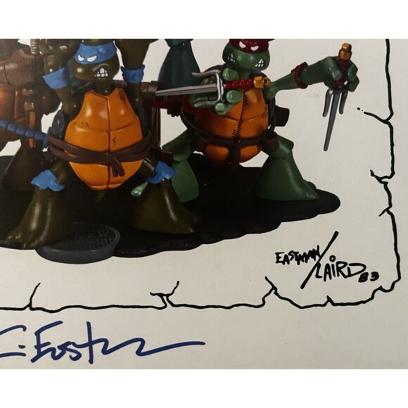 Teenage Mutant Ninja Turtles TMNT Signed Art Print 10x10 Kevin Eastman - Picture 3 of 3